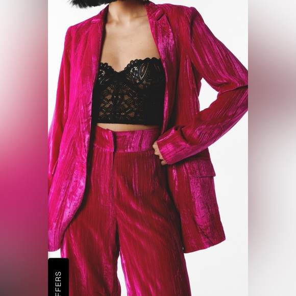 NASTY GAL | Crushed Velvet Co-Ord - Picture 5 of 11